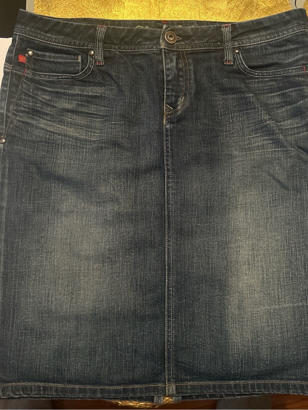 Level 99 Dark Blue Denim Jeans with Gold Embroidered Logo